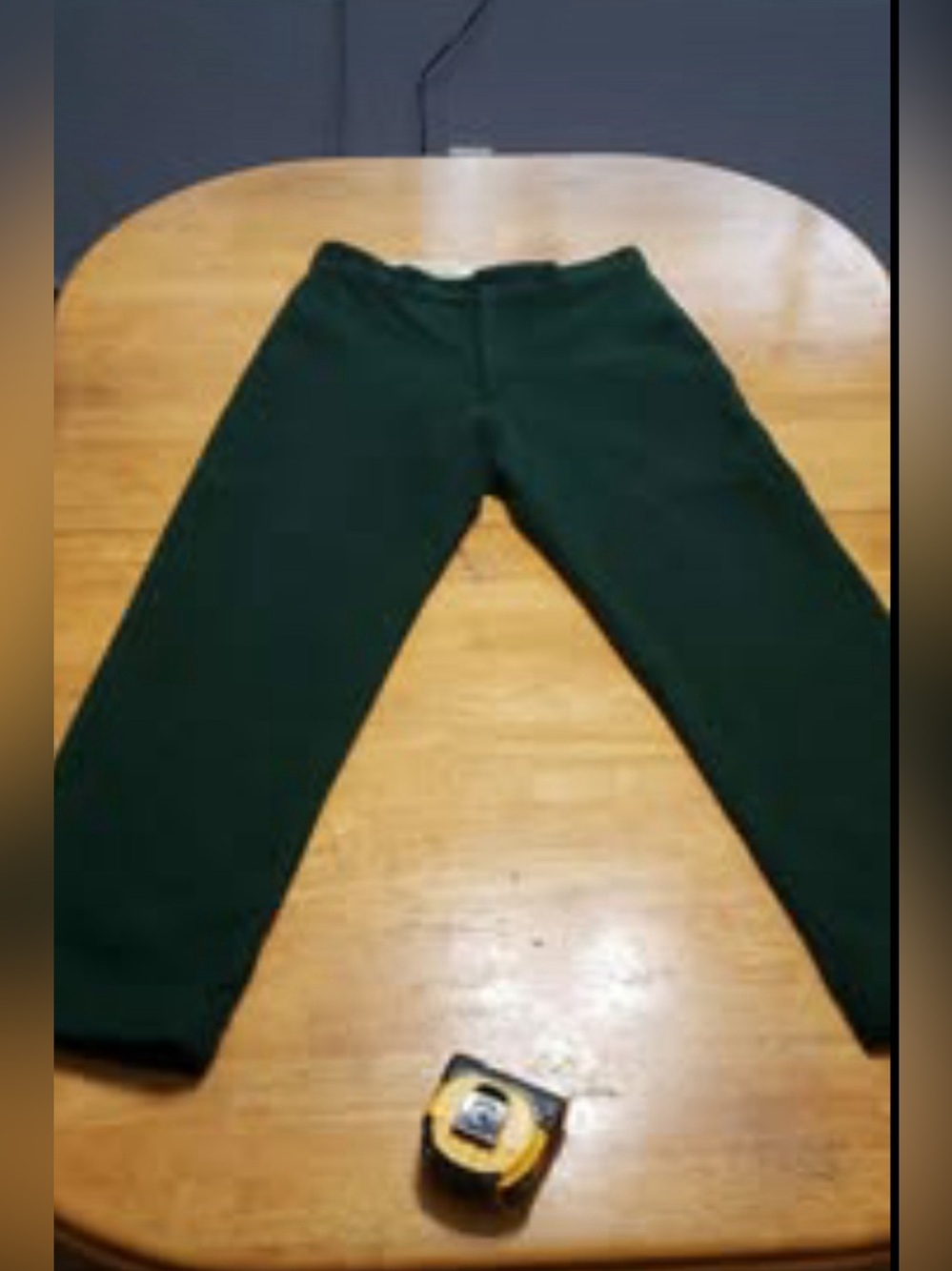 Men's Dark Green Wool Hunting Pants